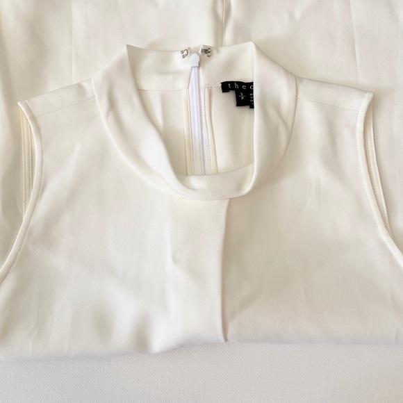 DONATED - Theory Ivory Sleeveless Turtle Neck Top Size Small - Picture 5 of 8